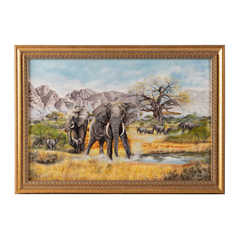 Tableau, framed
