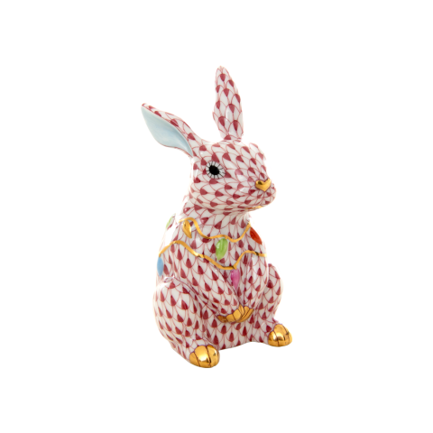 Bunny with Christmas lights